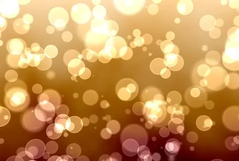 Golden bokeh Stock Illustration