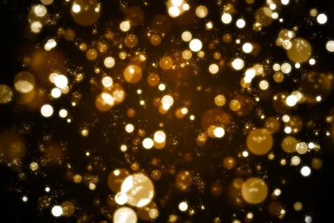 Golden Bokeh Stock Illustration