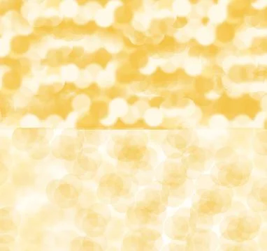 Golden bokeh light background with soft glow and twinkling garland effect. Stock Photos