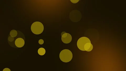 Golden Bokeh Light Particles Looping Background Stock Footage 310344143