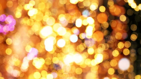Golden Bokeh Lights Background Stock Footage 94090981