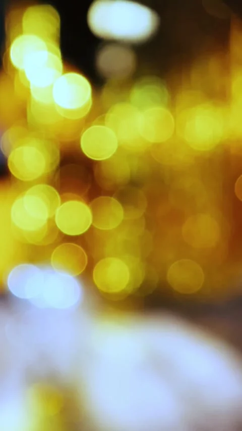 Golden Bokeh Lights Background Stock Footage 340376578