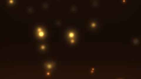 Golden Bokeh Lights on Dark Background Seamless Loop Stock Footage 340504617