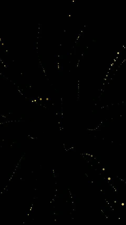 Golden bokeh particles exploding in abstract background, festive celebration con Vídeos de archivo 343859534