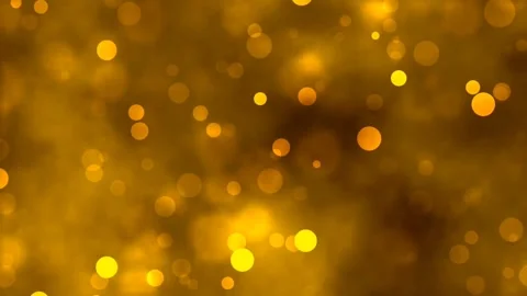 Golden Bokeh Particles Floating Abstract Background Loop Vídeo Stock 274455034