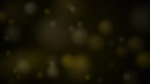 Golden Bokeh Particles Floating on Dark Background - Abstract Background Stock Footage 346661352