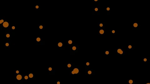 Golden Bokeh Particles Floating Motion Graphic Background Loop Stock Footage 345082178