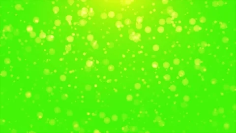 Golden Bokeh Particles Green Screen Background for Video Editing Stock Footage 305089244