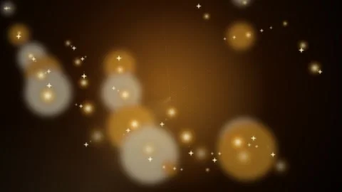 Golden Bokeh Sparkles Loop - Blue Glowing Soft Focus Backdrop Vidéo 344032562