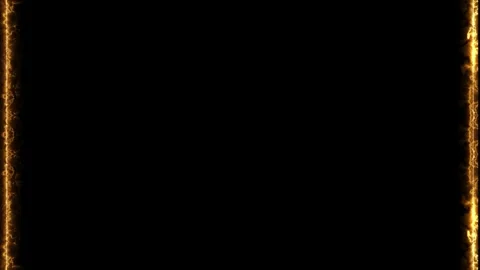 Golden Border Frame Stock Footage 284394927