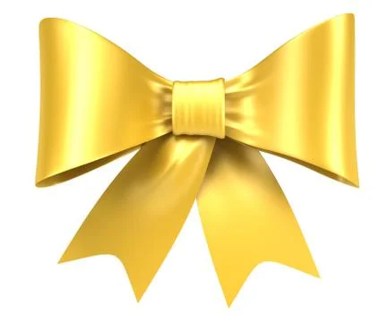 Golden bow Stock Illustration