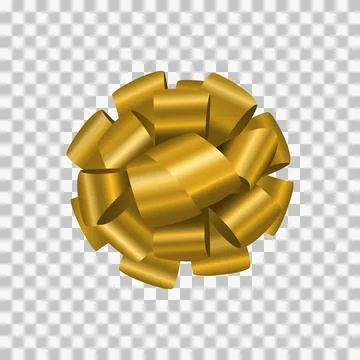 Golden bow. Stock Illustration