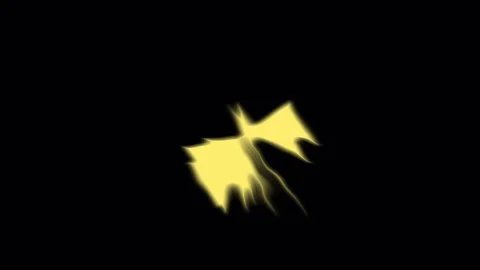 Golden Bows Floating in Darkness with Subtle Motion for Celebration or Luxu.. Video stock 343482495