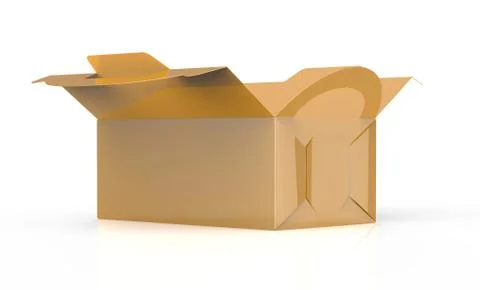 Golden box with handle Stock Illustration
