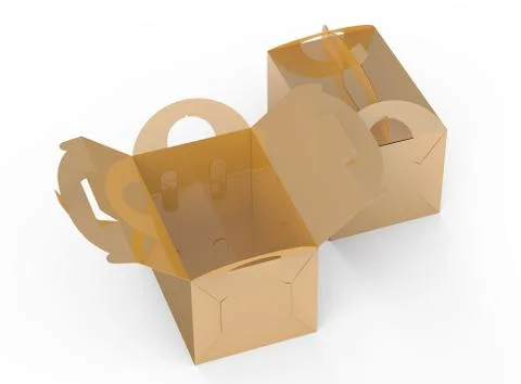 Golden box with handle イラスト素材