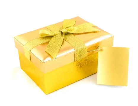 Golden box Stock Photos