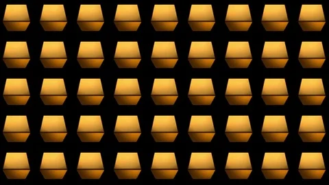 Golden Box VJ Loops Stock Footage 74356734