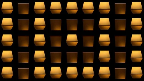 Golden Box VJ Loops Video stock 74356918
