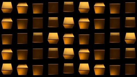Golden Box VJ Loops Video stock 74356944
