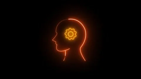 Golden Brain Gear Technology Engineering Problem Solving Concept Stock Footage 323804364