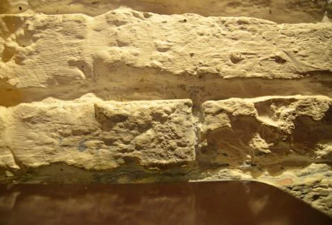 Golden bricks pattern Stock Photos