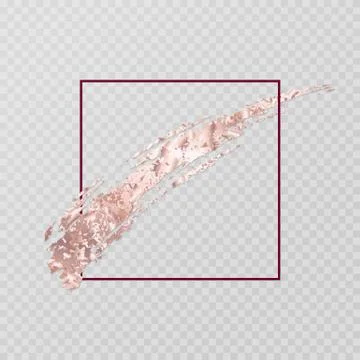 Golden brush stroke Stock Illustration