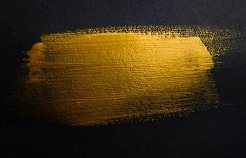 Golden brushstroke Stock Photos