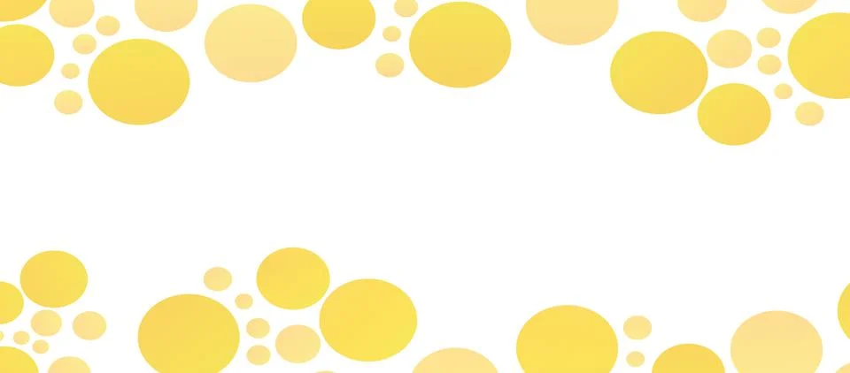 Golden Bubble Border Background Illustrazione stock