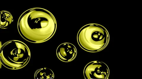 Golden bubbles beat - seamless loop Stock Footage 917579
