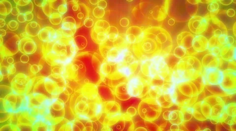 Golden Bubbles Circles Abstract Background Loop 3 Stock Footage 45340573