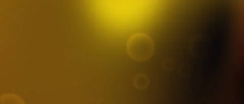 Golden Bubbles Floating on Abstract Yellow Gradient Background Bokeh Effect Stock Footage 341834260