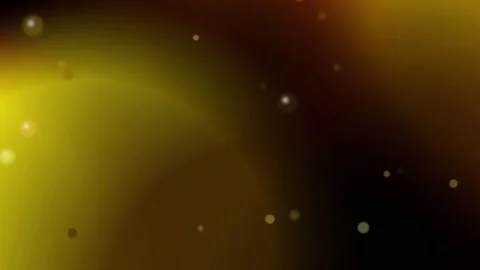 Golden Bubbles Floating on a Dark Gradient Background with a Light Effect Stock Footage 329358473