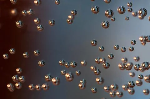 Golden bubbles Stock Photos