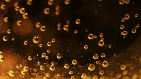 Golden bubbles seamless Stock Footage 88149032