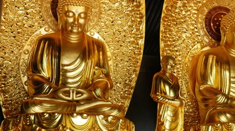 Golden Buddha Stock Footage 51495406