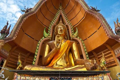 Golden buddha image Foto stock