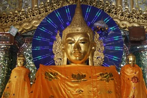 Golden buddha Foto stock