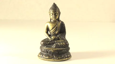 Golden Buddha Statue Stock Footage 231922118