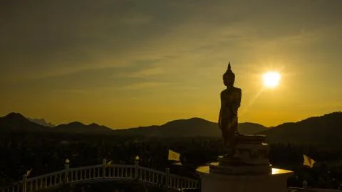 Golden buddha statue Stock Photos