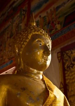 Golden buddha statue Stock Photos