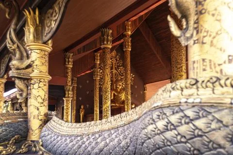 Golden buddha statue Stock Photos