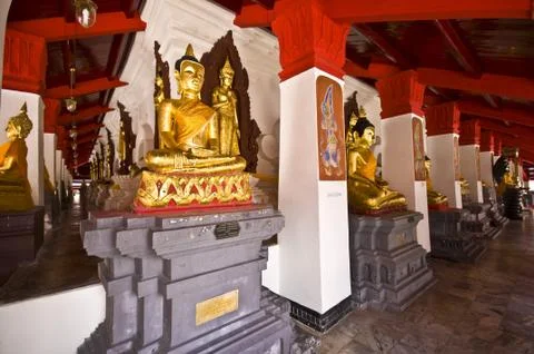 Golden buddhas Stock Photos