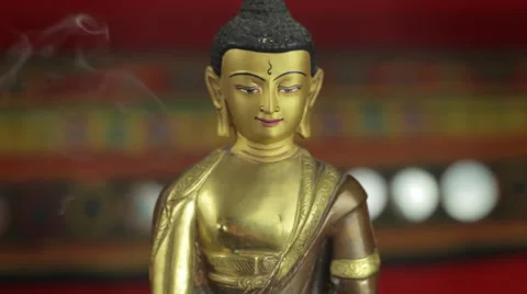 Golden Budha Stock Footage 42104481