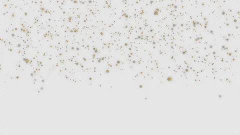 Golden Buzzer Particles Rain 4K Apple ProRes with Alpha Channel Stock Footage 308513965