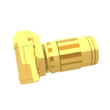 Golden camera Stock Illustration