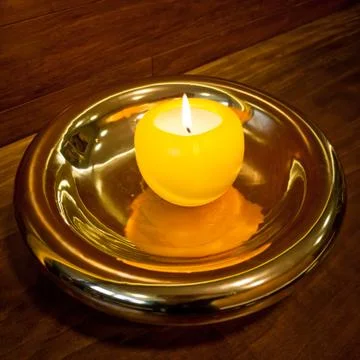 Golden candlestick Stock Photos