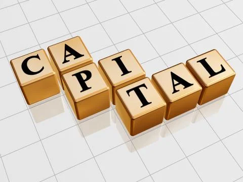 Golden capital Stock Illustration