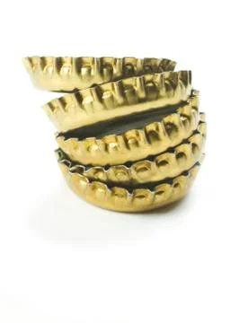 Golden caps Stock Photos