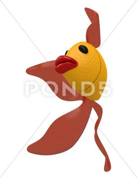 Golden carp isolated Stock Illustration