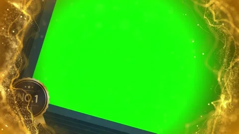 Golden casino chips falling downward over vibrant green screen background with 動画素材 345210367
